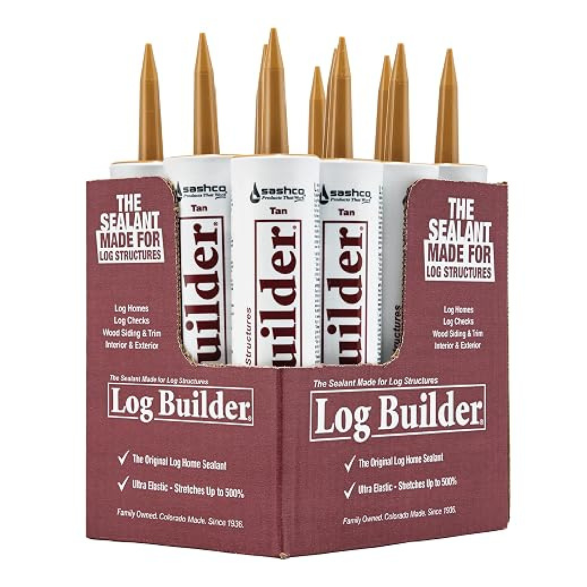Log Builder 10.5 oz à la caisse (12 tubes)