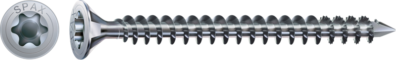 Vis à bois SPAX tête fraisée, filetage complet 10x400 (16