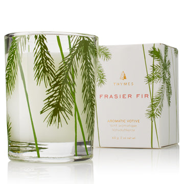 Bougie votif aromatique Frasier Fir - Teintures Calfeutrants St-Tite