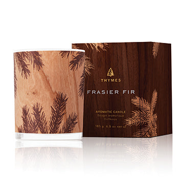 Bougie aromatique Northwoods du Sapin Frasier Fir Fragrance de fraicheur - Teintures Calfeutrants St-Tite