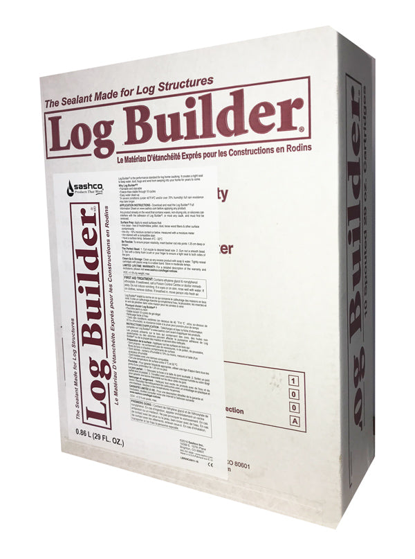 Log Builder 30 oz à la caisse (10 tubes) - Teintures Calfeutrants St-Tite