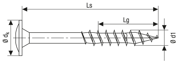 Vis Wirox 13½'' Spax Tête Profilé T-50 - Teintures Calfeutrants St-Tite